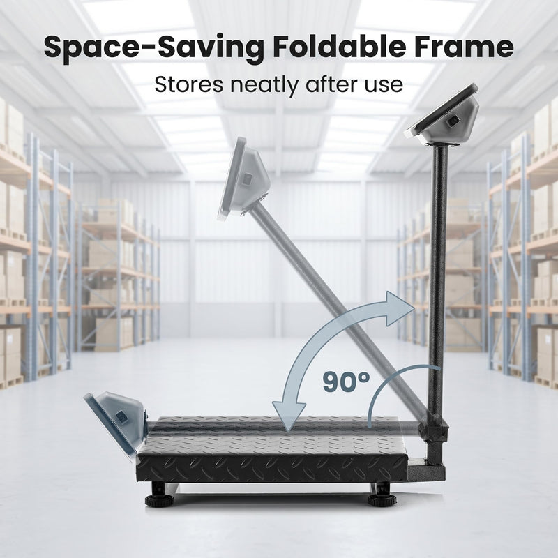 Load image into Gallery viewer, Goplus 660 LBS Foldable Postal Scale | Digital Floor Platform Weighing Scale
