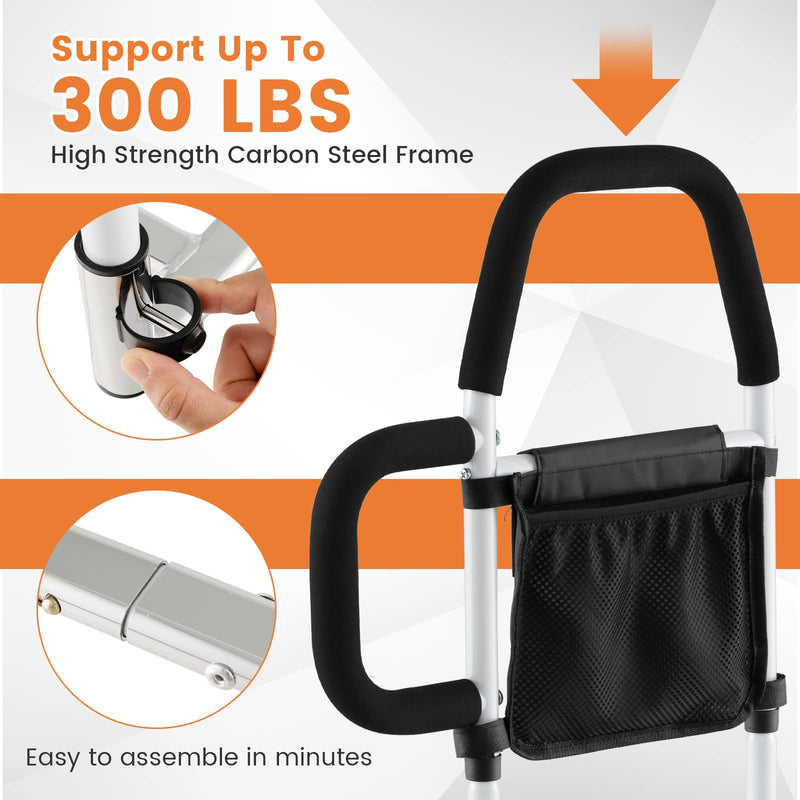 Load image into Gallery viewer, Goplus Bed Rails for Elderly Adults, Medical Bed Support Bar Mobility Assistant
