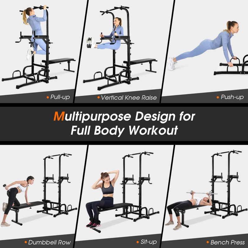 Load image into Gallery viewer, Goplus Power Tower with Bench
