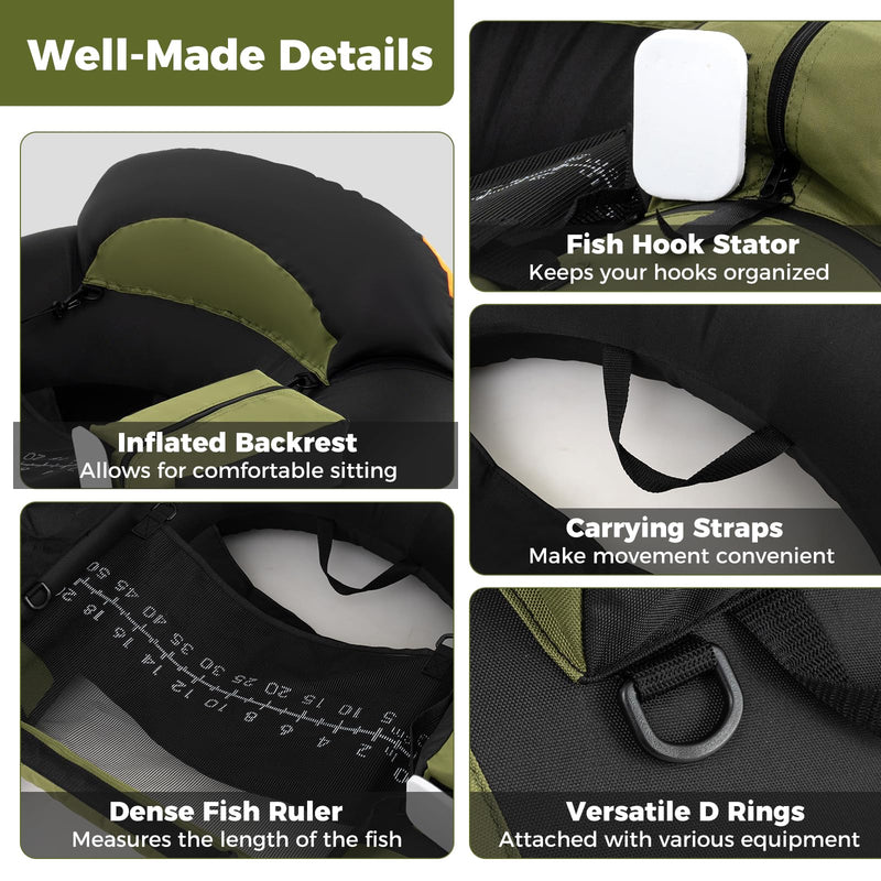 Load image into Gallery viewer, Goplus Inflatable Float Tube for Angling (Thickened Type with Rod Holder)
