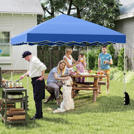 Goplus 10 X 10 FT Pop up Canopy Tent with Wheeled Bag