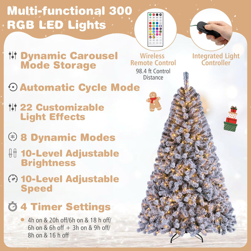 Load image into Gallery viewer, Goplus Smart RGB Pencil Christmas Tree with Remote &amp; APP (6 FT)
