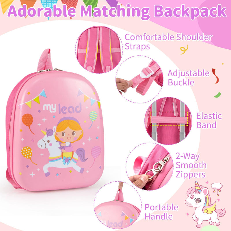 Load image into Gallery viewer, 2 PCS Kid Luggage Set With Spinner Wheels for Children Boys Girls-Pink
