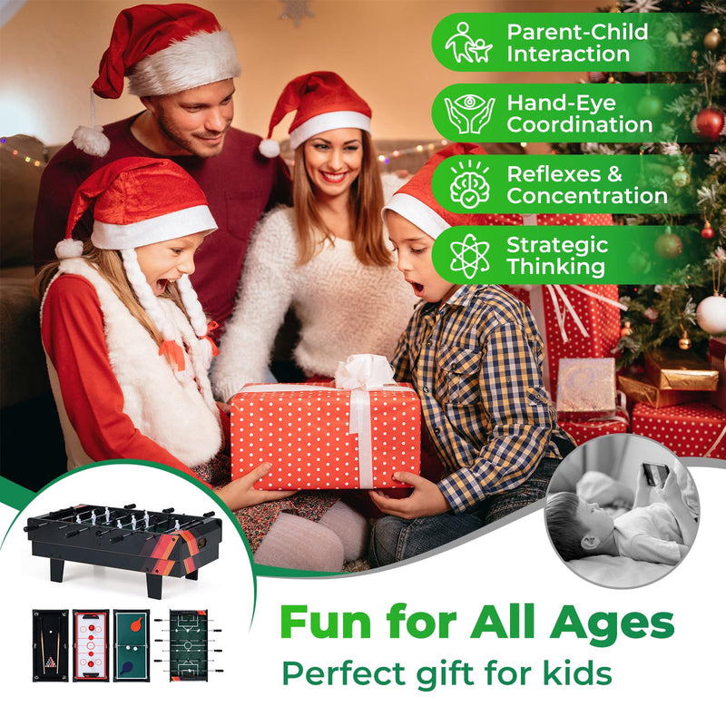 Load image into Gallery viewer, Goplus 4 in 1 Multi Game Table Stackable Combo Tabletops for Home
