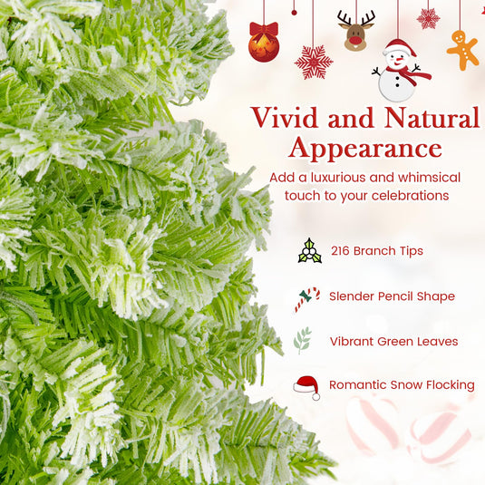 Goplus 5FT / 6FT / 7FT Whimsical Christmas Tree | Bendable Grinchs Xmas Tree