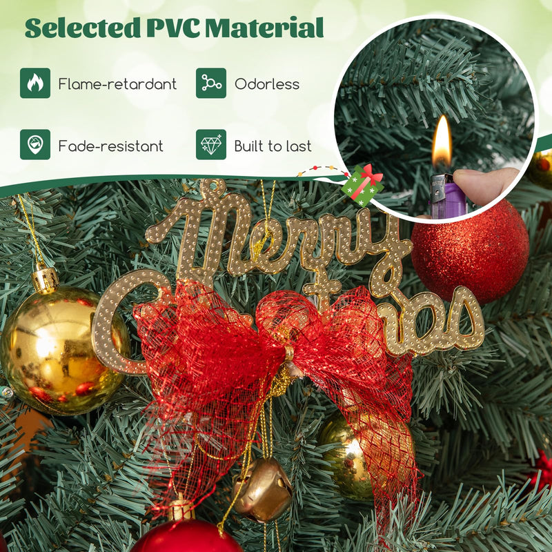 Load image into Gallery viewer, Goplus 4.5ft Pre-Lit Blue Slim Pencil Christmas Tree, with 100 Warm White &amp; Multicolored LED Lights, 9 Modes, 256 Branch Tips
