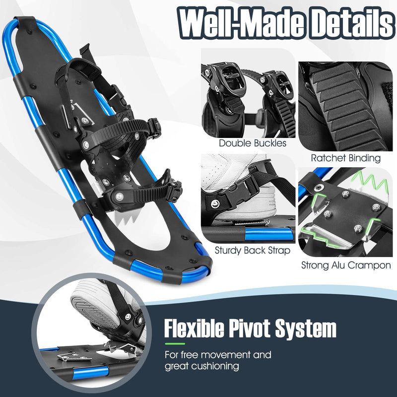 Load image into Gallery viewer, Goplus Snow Shoes for Men Women Youth Kids, Snow Mud Baskets Included, 21/ 25/ 30 Inches
