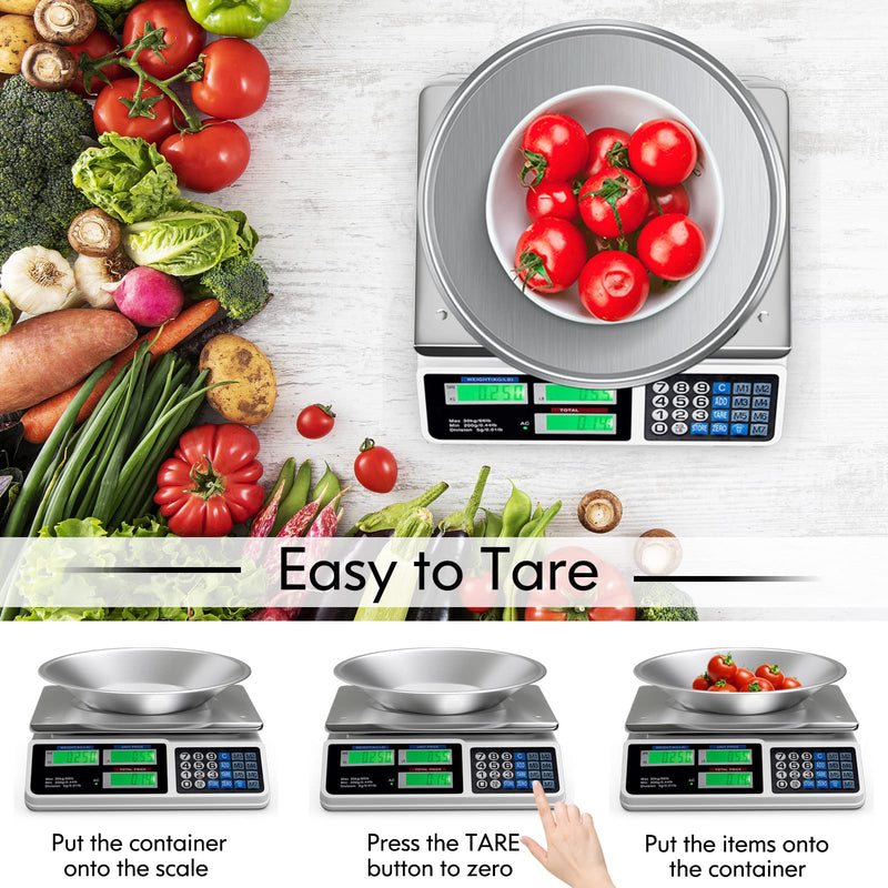 Load image into Gallery viewer, 66 LB Deli Scale Price Computing Commercial Food Produce Electronic Counting Weight - GoplusUS
