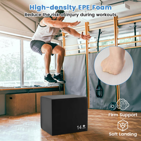 Foldable Jumpbox Goplus 3 in 1 High Density Foam Plyometric Jump Box – Goplusus.com