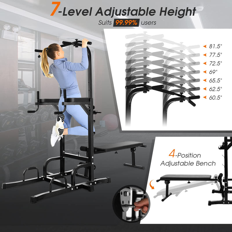 Load image into Gallery viewer, Goplus Power Tower with Bench
