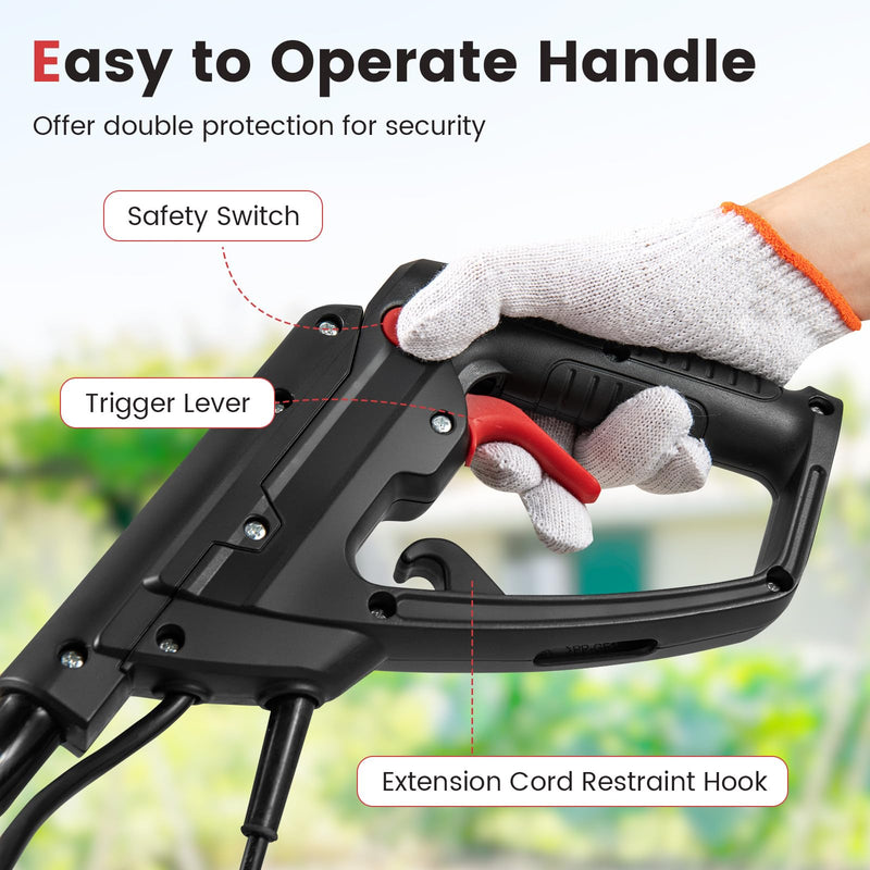 Load image into Gallery viewer, Goplus Corded Electric Tiller Cultivator 10 Amp Powerful Foldable Garden Rototiller
