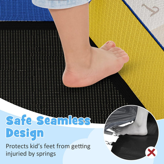 Goplus 48" Recreational Trampoline for Kids with Safety Enclosure Net