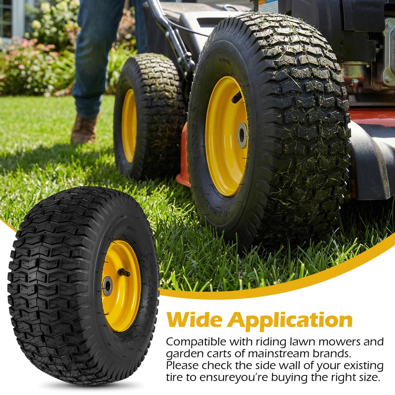 Load image into Gallery viewer, Goplus 15 x 6.00-6 Tubeless Tires &amp; Wheels (2 Pack)
