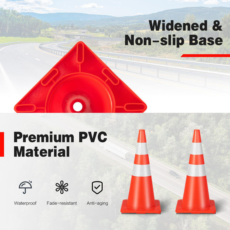 Load image into Gallery viewer, Goplus PVC Traffic Cones
