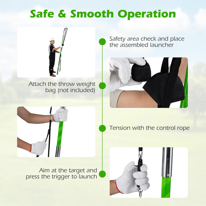 Load image into Gallery viewer, Goplus Arborist Throw Line Launcher Rope Launcher for Tree Work
