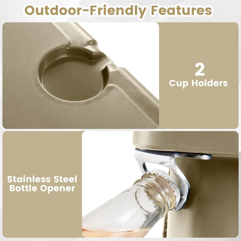Load image into Gallery viewer, Goplus 75QT Portable Hard Cooler w/6-Day Ice Retention Pull Handle Wheels
