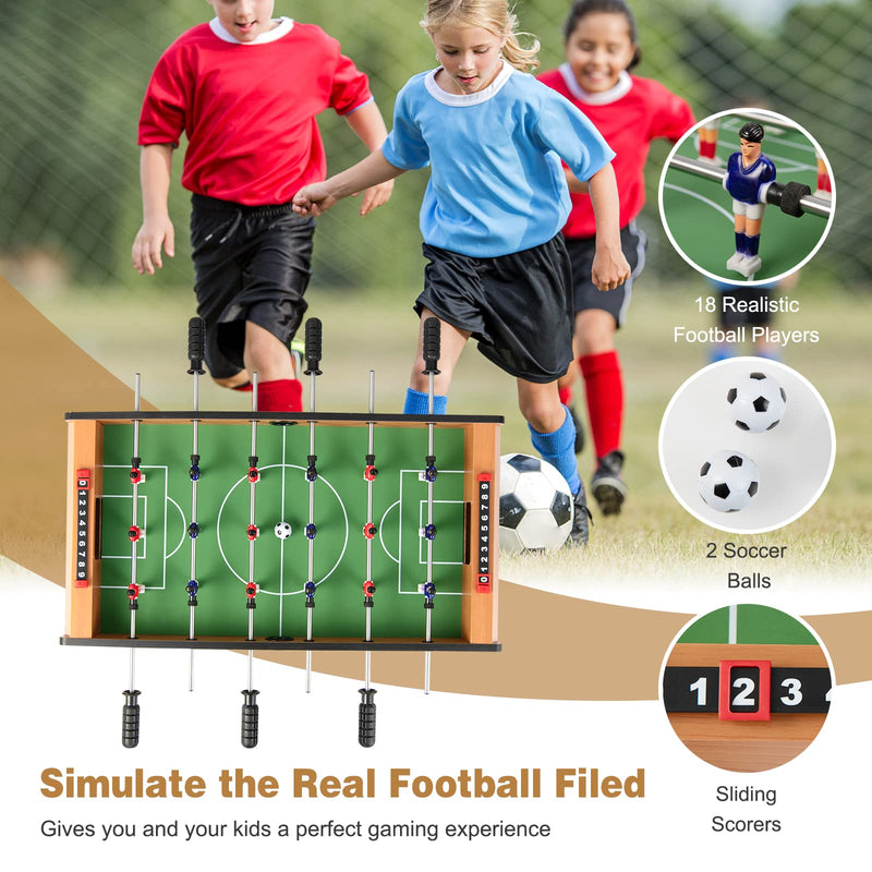Load image into Gallery viewer, 27&quot; Foosball Table, Portable Tabletop Soccer Game
