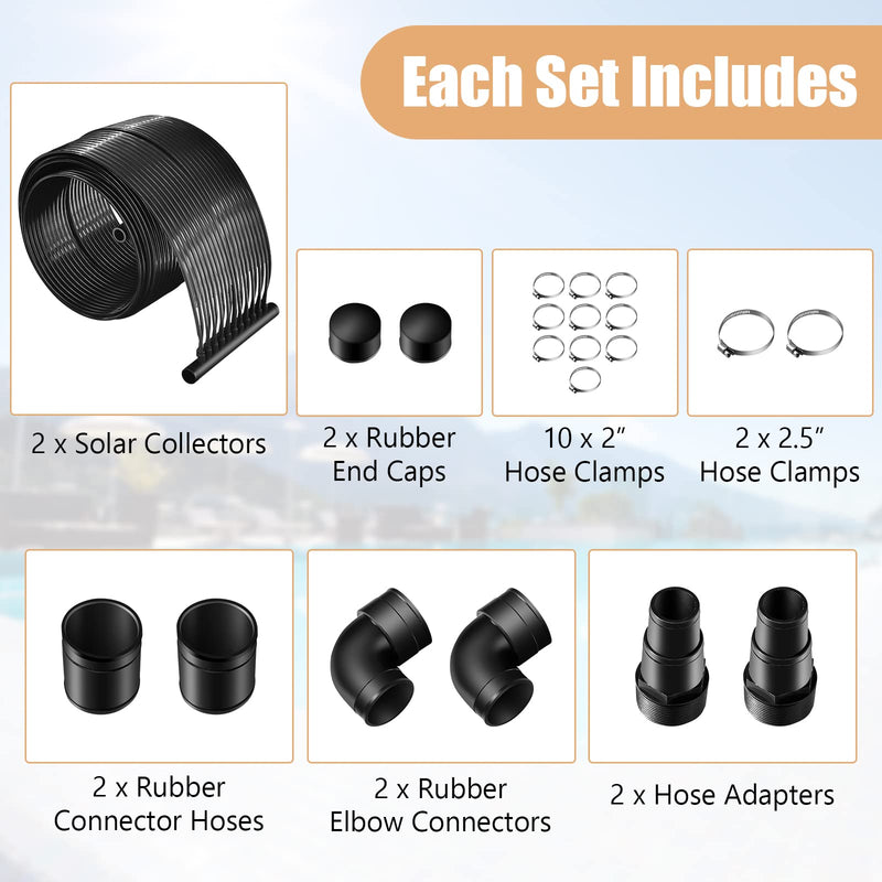Load image into Gallery viewer, Goplus 2.5FT x 20FT Solar Pool Heater for Above Ground Pool Inground Pools
