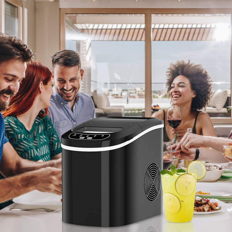 Load image into Gallery viewer, Portable Ice Maker Countertop, Electric Ice Maker with Easy Operated Panel
