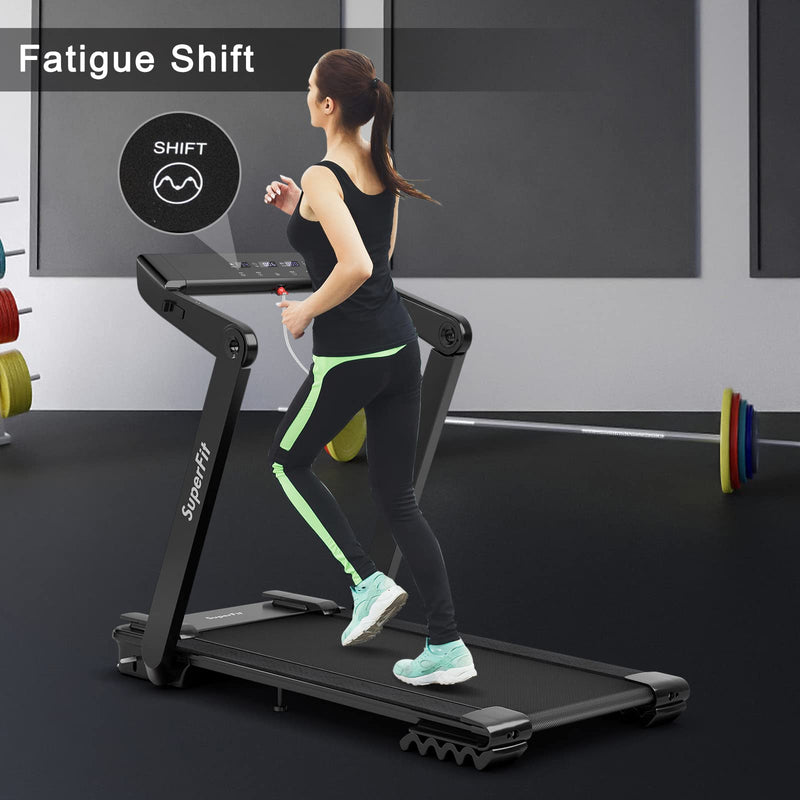 Load image into Gallery viewer, 4.0HP Heavy Duty Folding Treadmill, Electric Foldable Superfit Treadmill with LED Touch Screen
