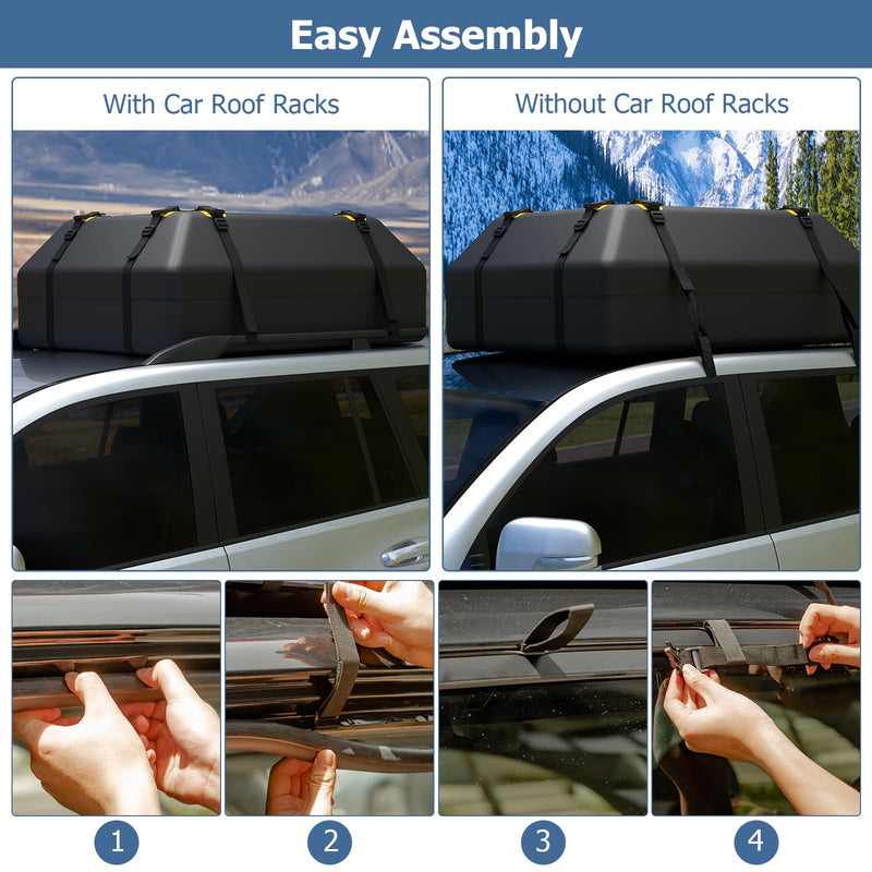 Load image into Gallery viewer, Goplus 15/21 Cu.Ft Roof Bag Cargo Carrier
