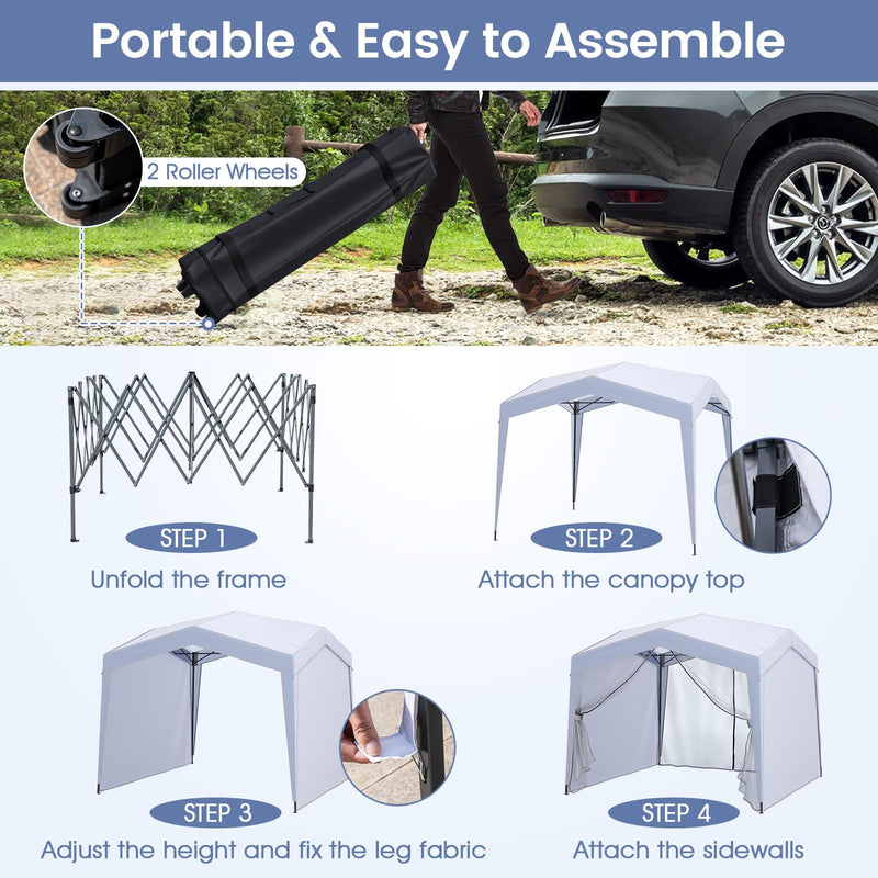 Load image into Gallery viewer, Goplus 10 x 10 FT Pop up Canopy Tent with Removable Sidewalls &amp; Netting
