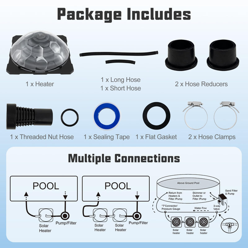 Load image into Gallery viewer, Goplus Solar Dome Swimming Pool Heater Above Ground, Pool Solar Heater
