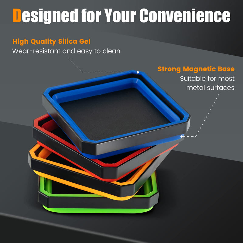 Load image into Gallery viewer, Goplus 4 Pack Collapsible Silicone Parts Bowls for Small Parts
