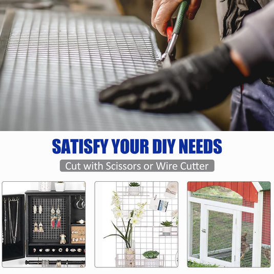 48'' x 50' 1/4 inch Hardware Cloth, 23 Gauge Square Galvanized Chicken Wire