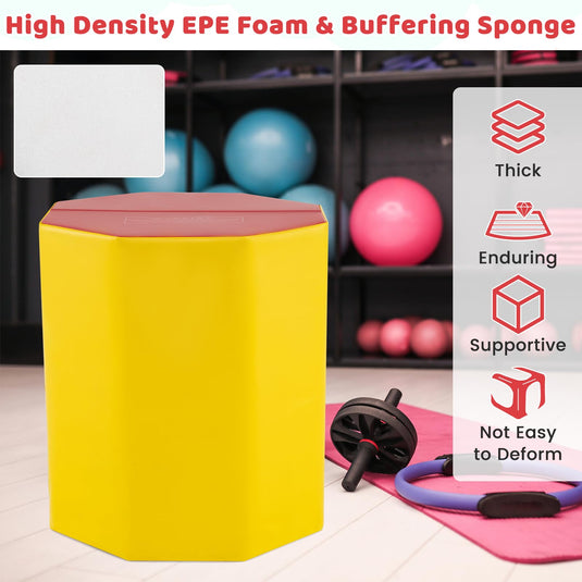 Goplus 24.5” x 26” Octagon Gymnastics Mat for Cheerleading & Martial Arts