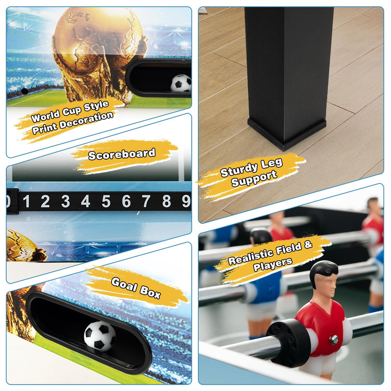 Load image into Gallery viewer, Goplus Foosball Table, 2-in-1 Tabletop &amp; Freestanding Soccer Game Table
