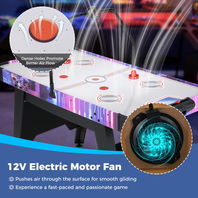Load image into Gallery viewer, Goplus Air Hockey Arcade Game Table with Digital LED Scoreboard for Home Office
