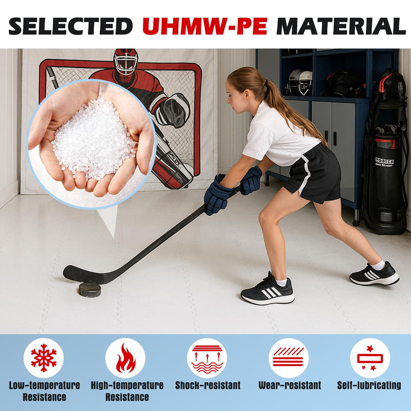 Load image into Gallery viewer, Goplus Hockey Flooring Tiles for Training | Skateable Board Artificial Ice Mat for Indoor Outdoor
