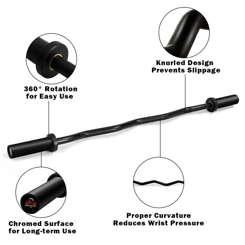 Load image into Gallery viewer, 400Lbs Olympic EZ Curl Bar for Strength Training
