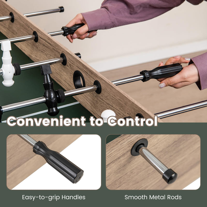 Load image into Gallery viewer, Goplus 54” Foosball Table for Adults, Competition Full Size Soccer Game Table with 2 Balls, 26 Players
