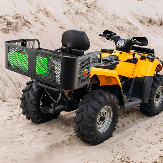 Goplus Heavy Duty Luggage Carrier with Metal Mesh Frame ATV/UTV Cargo Basket