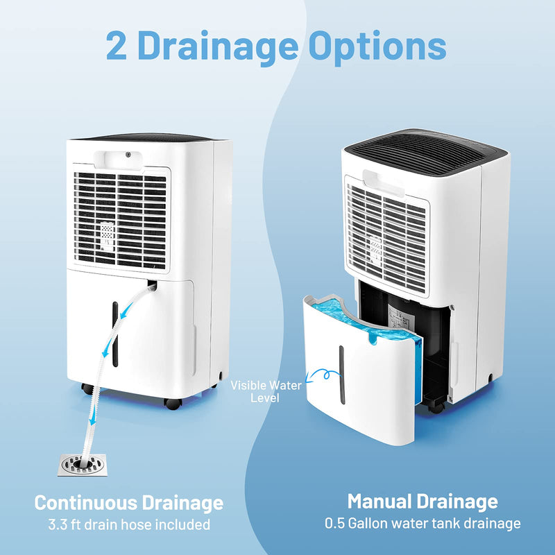 Load image into Gallery viewer, 1500 Sq. Ft Portable 30 Pints, Dehumidifier with 3 Modes, 2 Speeds, 24H Timer, 0.5 Gallon Water Tank
