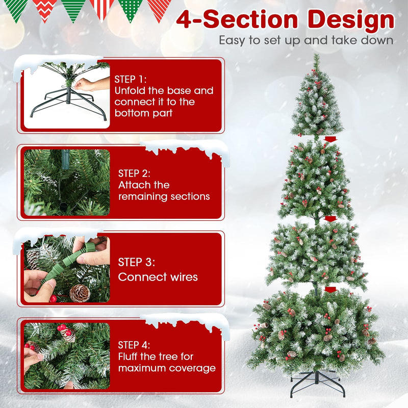 Load image into Gallery viewer, Goplus Pre-Lit Christmas Tree
