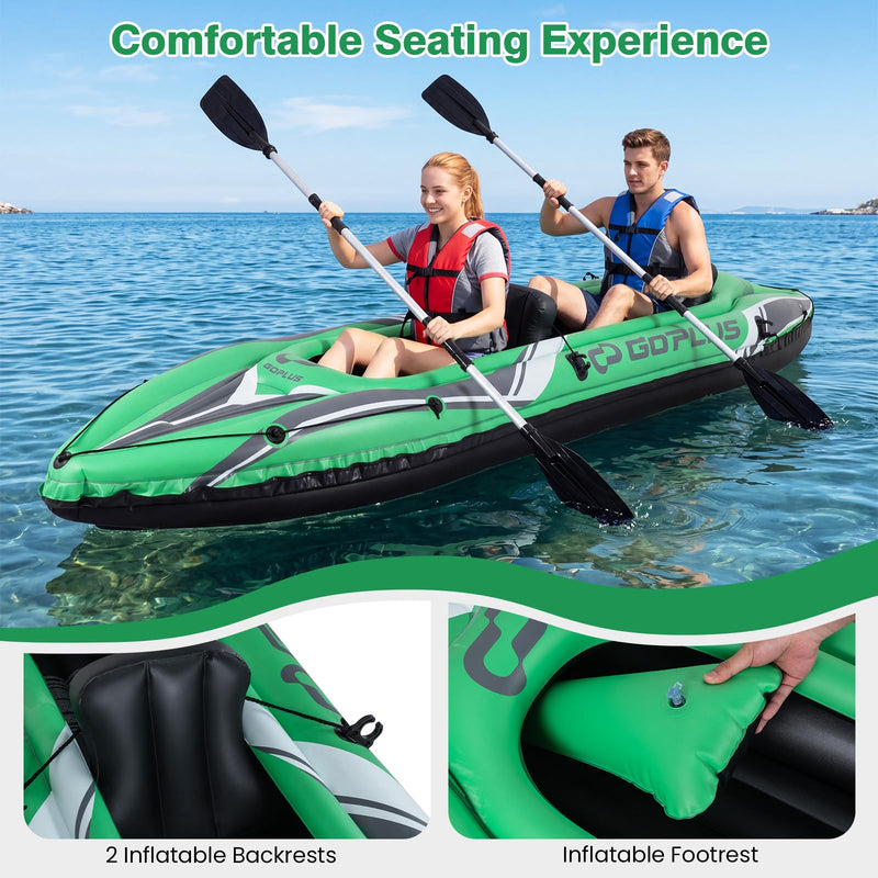 Load image into Gallery viewer, Goplus 11.5 FT Tandem Touring Kayak with Aluminum Paddles for Adults Fishing Lake River
