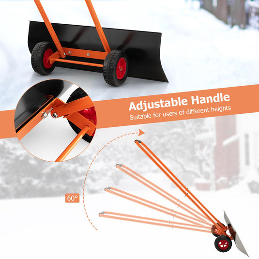 Goplus 30" Snow Shovel with Wheels