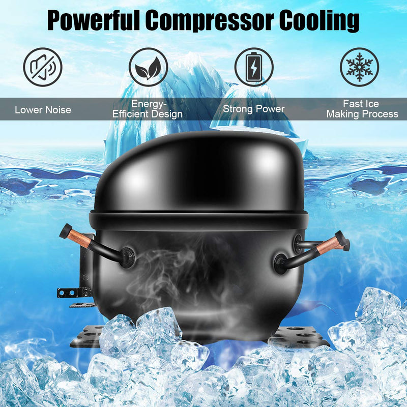 Load image into Gallery viewer, Countertop Ice Maker Machine, Stainless Steel, 48LBS/24H, Self-Clean Function
