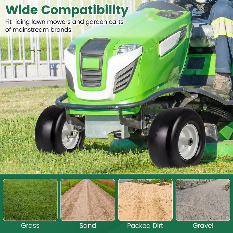 Load image into Gallery viewer, Goplus 13 x 6.50-6 Flat Free Tires &amp; Wheels (2 Pack)
