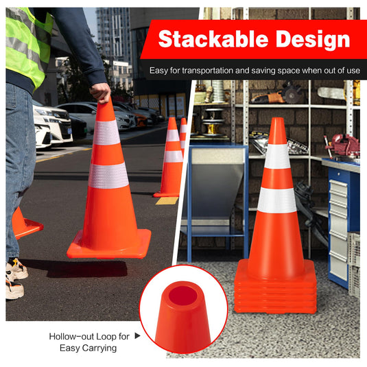 Goplus PVC Traffic Cones