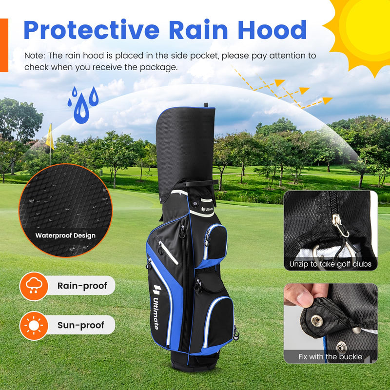Load image into Gallery viewer, Goplus Golf Cart Bag with 14-Way Top Dividers
