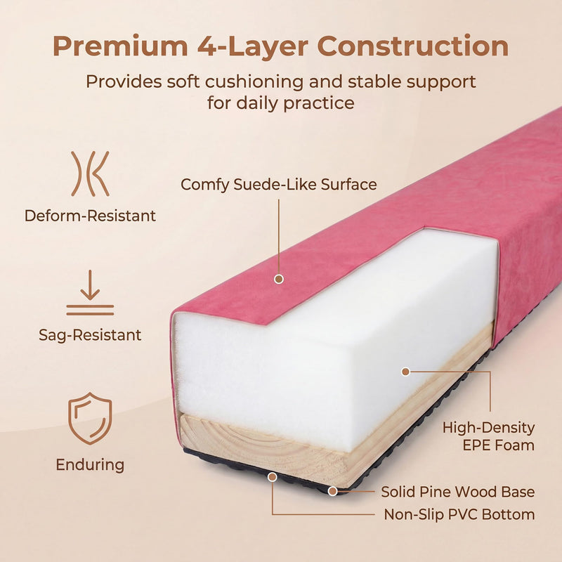 Load image into Gallery viewer, Goplus 7 FT Gymnastics Balance Beam Foldable Non-Slip Foam Floor Beam
