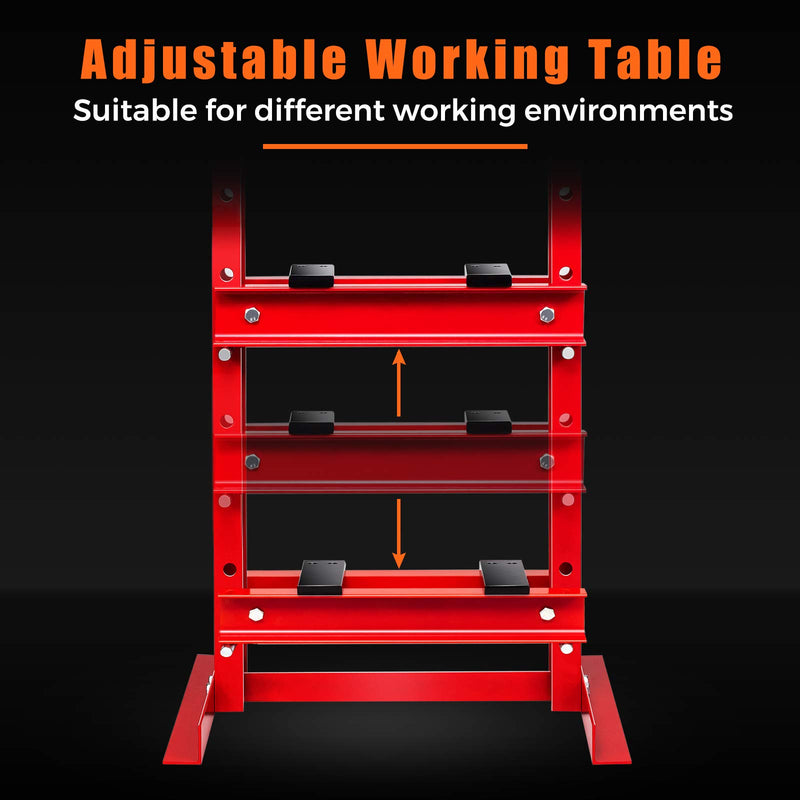 Load image into Gallery viewer, Goplus 12 Ton Hydraulic Shop Floor Press Floor Stand Jack for Gears and Bearings
