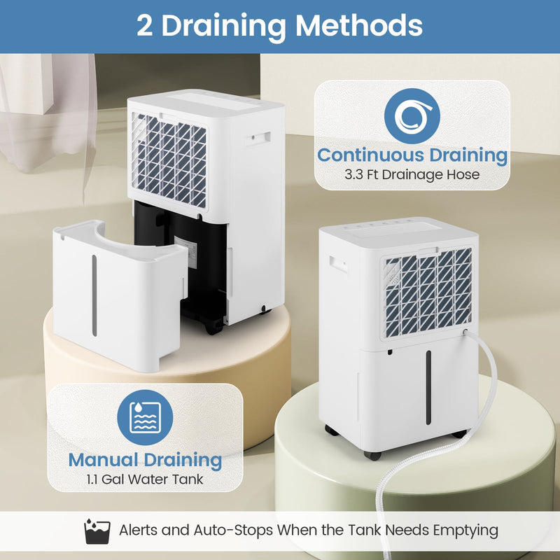 Load image into Gallery viewer, 4500 Sq.Ft Dehumidifier for Basement, 54 Pints Dehumidifier with 4L Water Tank, 3 Modes, Timer
