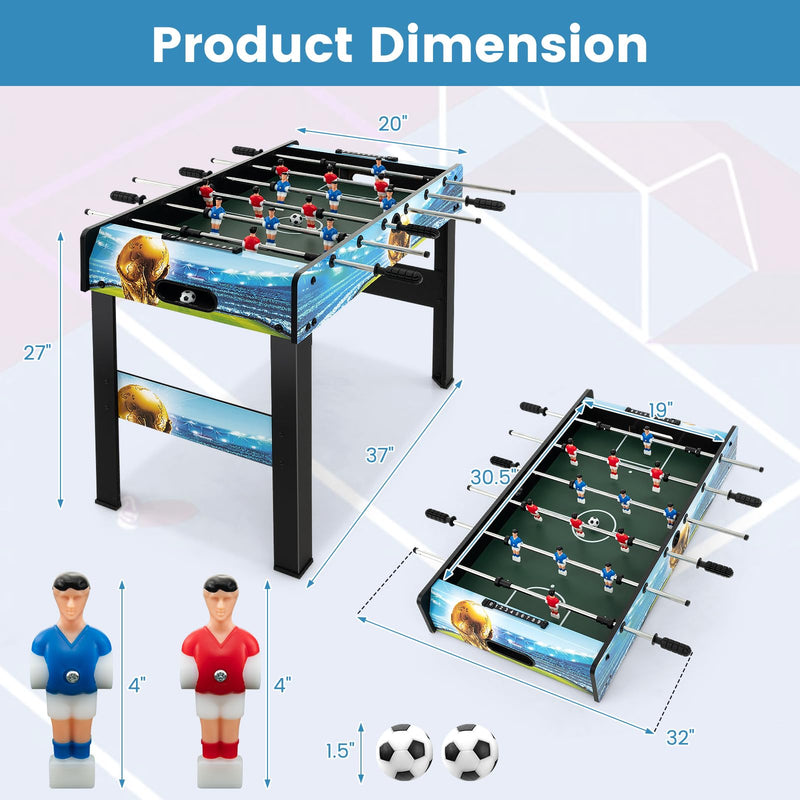 Load image into Gallery viewer, Goplus Foosball Table, 2-in-1 Tabletop &amp; Freestanding Soccer Game Table
