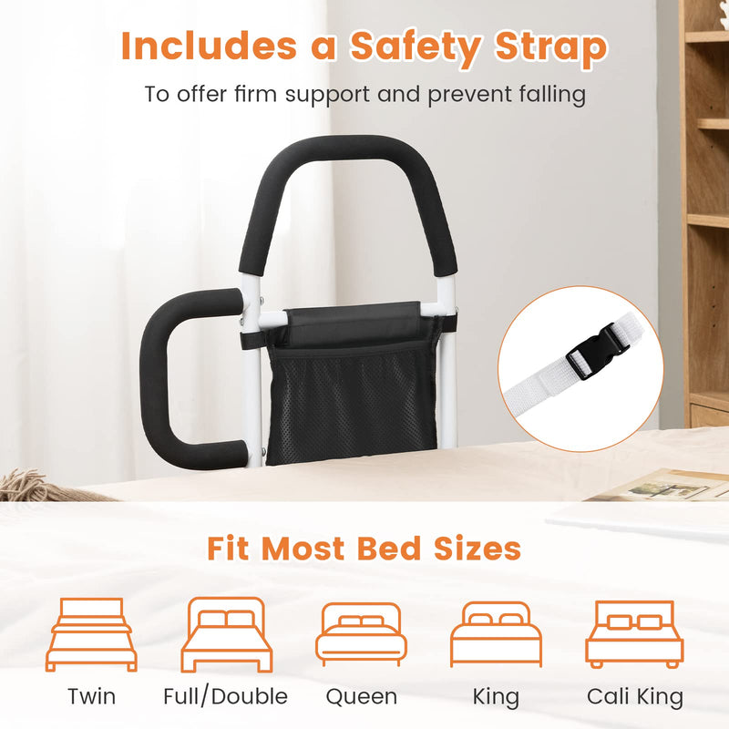Load image into Gallery viewer, Goplus Bed Rails for Elderly Adults, Medical Bed Support Bar Mobility Assistant
