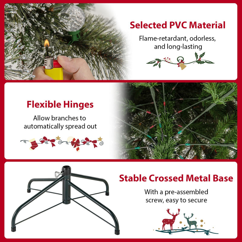 Load image into Gallery viewer, Goplus 5ft Pre-Lit Dress Form Christmas Tree with Female Mannequin Torso Shawl Necklace
